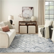 Nourison Home Dekor 8' x 10' Polyester Grey Navy Area Rug