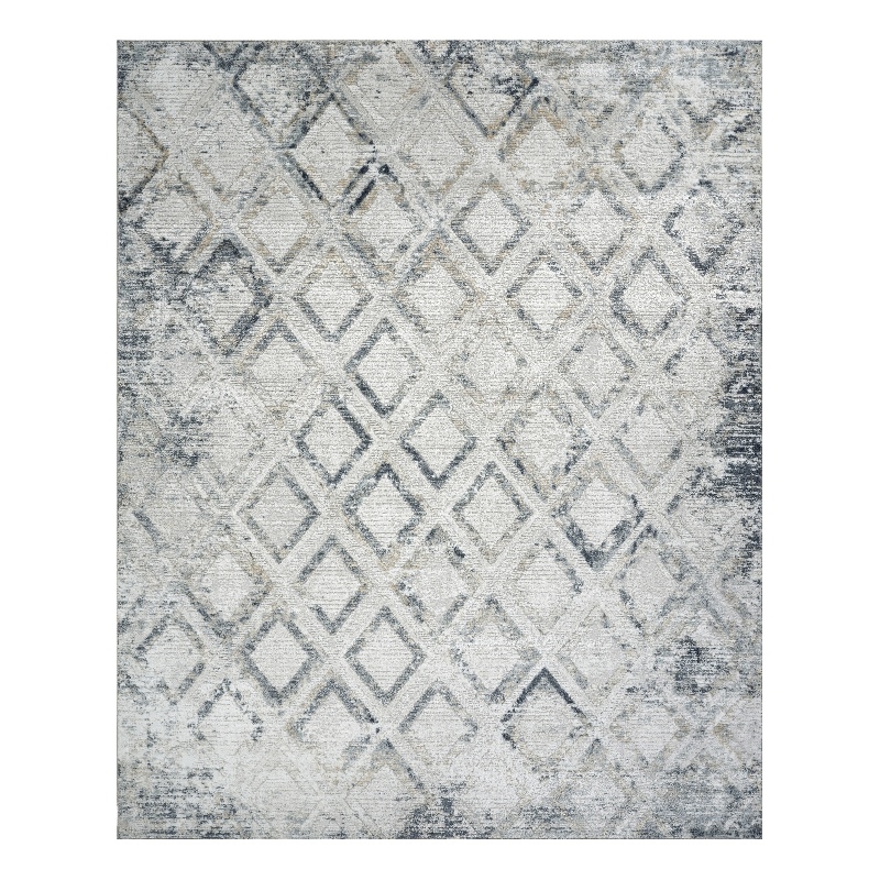 Nourison Home Dekor 8' x 10' Polyester Grey Navy Area Rug