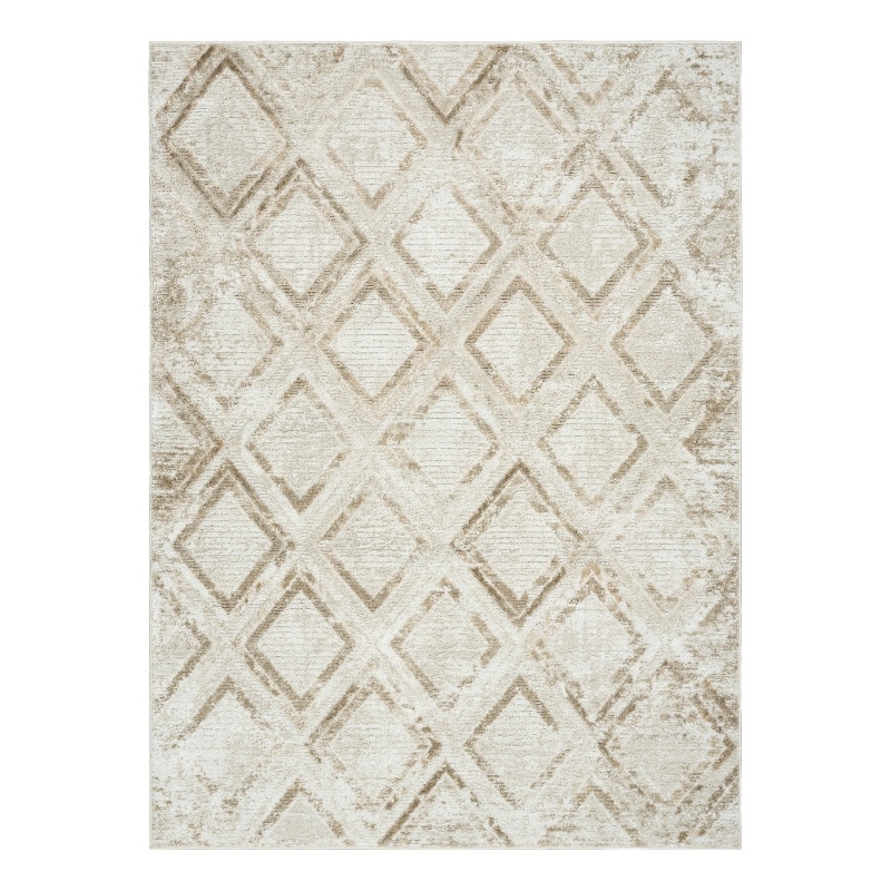 Nourison Home Dekor 5' x 7' Polyester Ivory Taupe Area Rug
