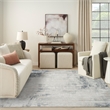Nourison Home Dekor 8' x 10' Polyester Grey Navy Area Rug