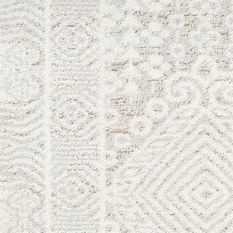 Nourison Home Renewed 8' x 10' Polyester Silver Ivory Area Rug
