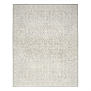 Nourison Home Renewed 8' x 10' Polyester Silver Ivory Area Rug