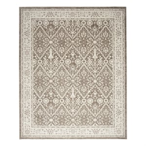 Nourison Home Renewed 6' x 9' Polyester Ivory Mocha Area Rug
