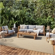 Nourison Home Courtyard 8' x 10' Jute Ivory Area Rug