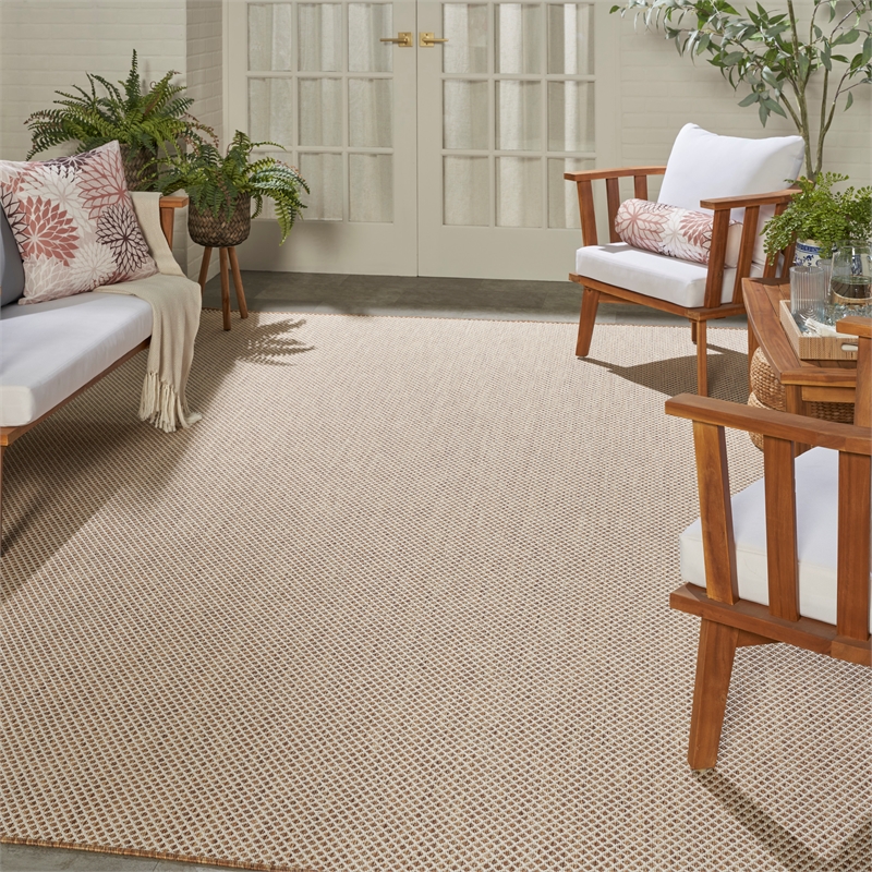 Nourison Home Courtyard 10' x14' Jute Ivory Area Rug