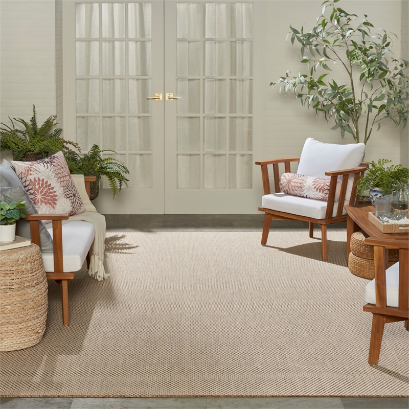 Nourison Home Courtyard 10' x14' Jute Ivory Area Rug