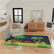 Nourison Home Imagination 7' x 9' Polyester Navy Multicolor Area Rug