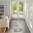 Nourison Home Garden Oasis 6' Runner Fabric Grey Area Rug