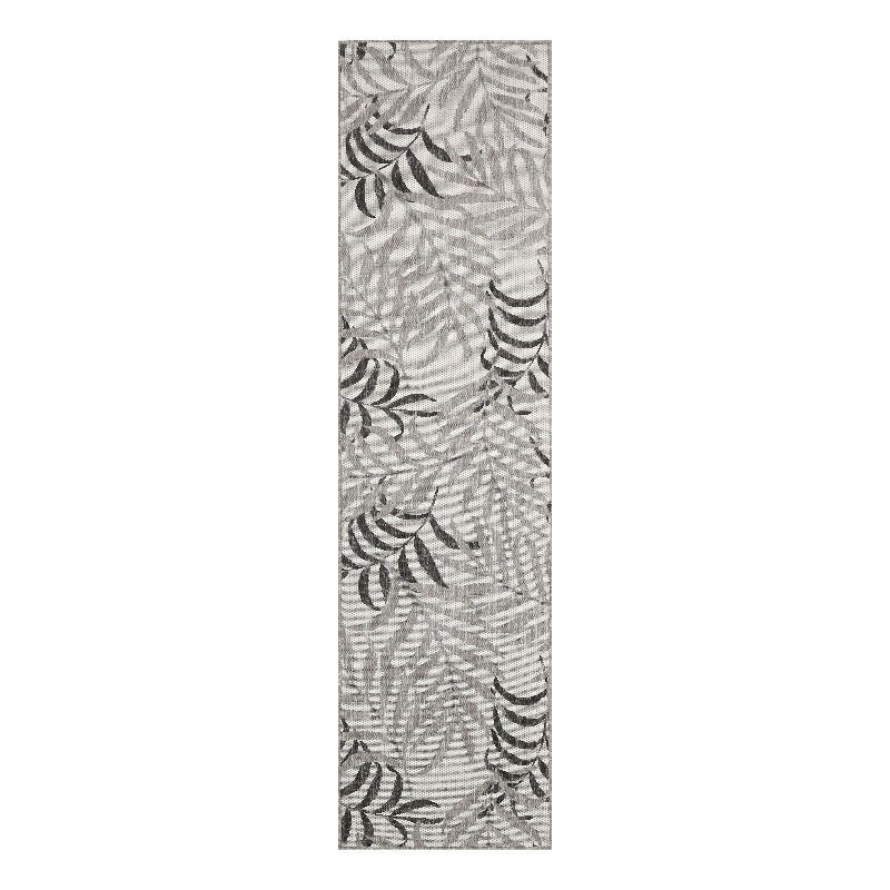 Nourison Home Garden Oasis 6' Runner Fabric Grey Area Rug