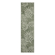 Nourison Home Garden Oasis 6' Runner Fabric Green Ivory Area Rug