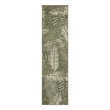 Nourison Home Garden Oasis 8' Runner Fabric Green Ivory Area Rug
