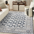 Nourison Home Dekor 8' x 10' Polyester Grey Navy Area Rug
