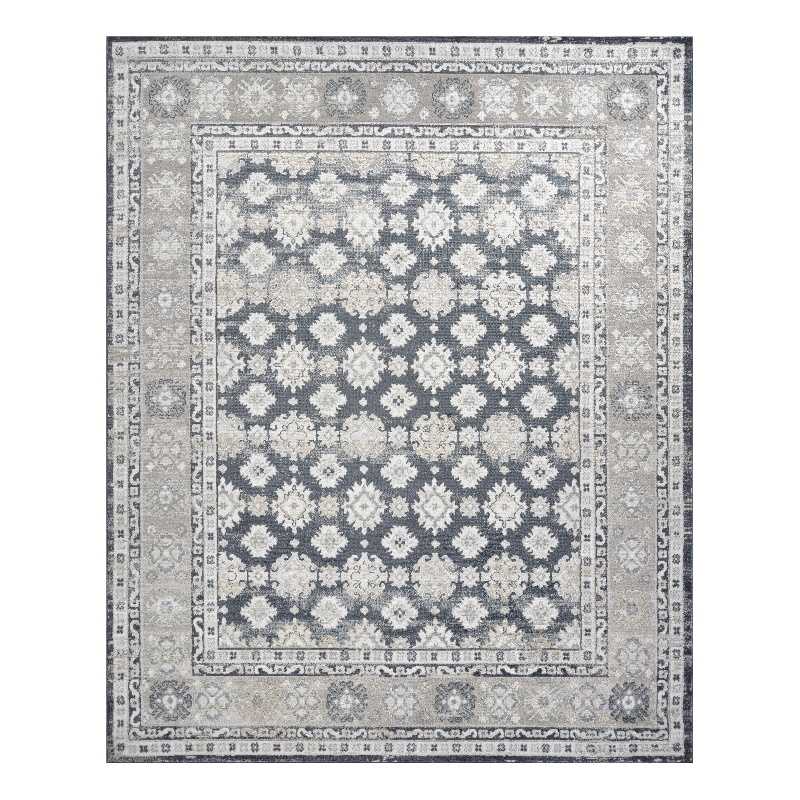 Nourison Home Dekor 8' x 10' Polyester Grey Navy Area Rug