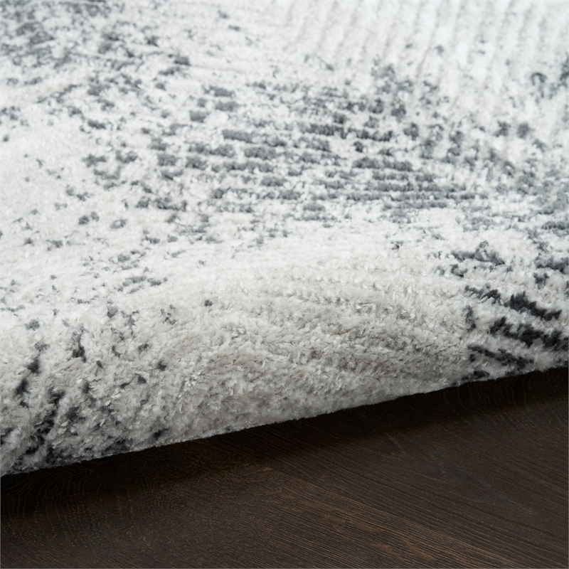 Nourison Home Dekor 8' x 10' Polyester Grey Charcoal Area Rug