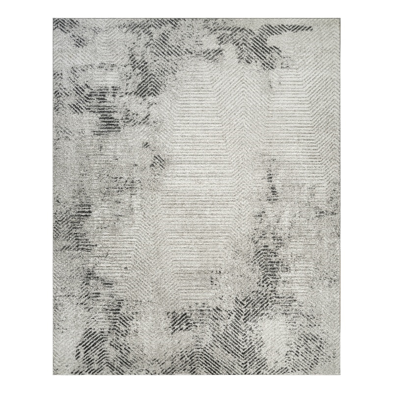 Nourison Home Dekor 8' x 10' Polyester Grey Charcoal Area Rug