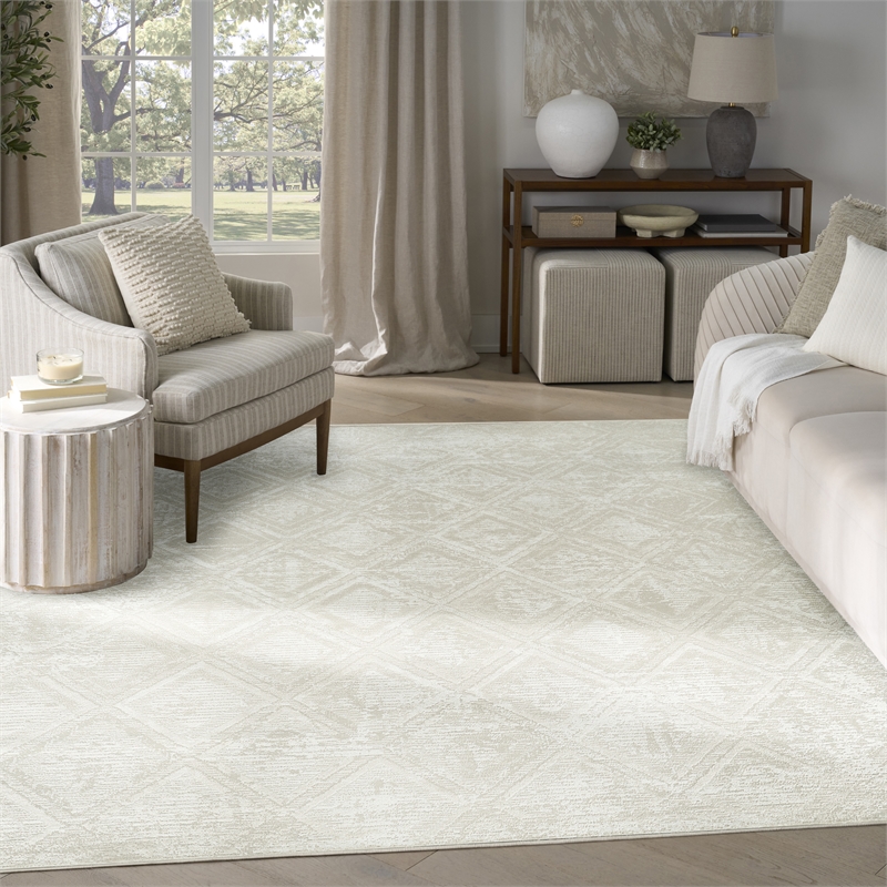 Nourison Home Dekor 8' x 10' Polyester Beige Area Rug