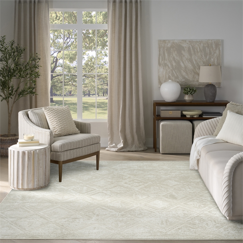 Nourison Home Dekor 8' x 10' Polyester Beige Area Rug