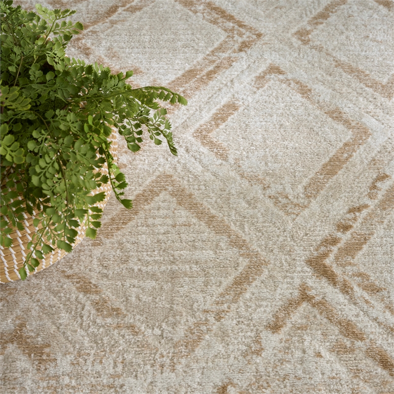 Nourison Home Dekor 8' x 10' PolyesterIvory Beige Area Rug