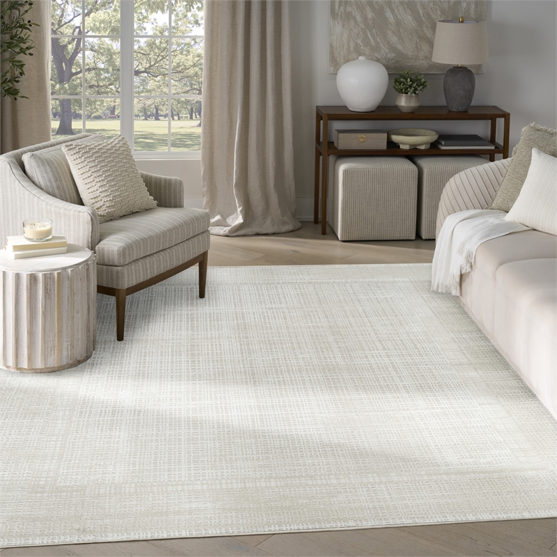 Nourison Home Dekor 8' x 10' Polyester Beige Area Rug