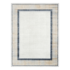 Nourison Home Dekor 5' x 7' PolyesterGrey Navy Area Rug