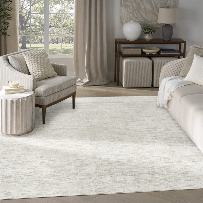 Nourison Home Dekor 8' x 10' Polyester Beige Area Rug