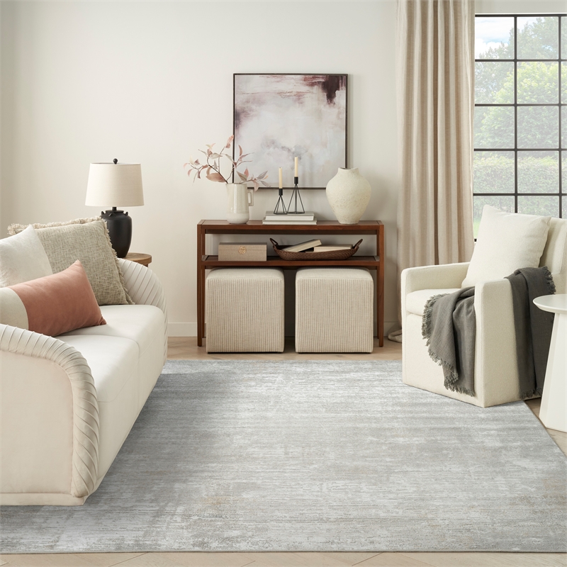 Nourison Home Dekor 8' x 10' Polyester Grey Area Rug