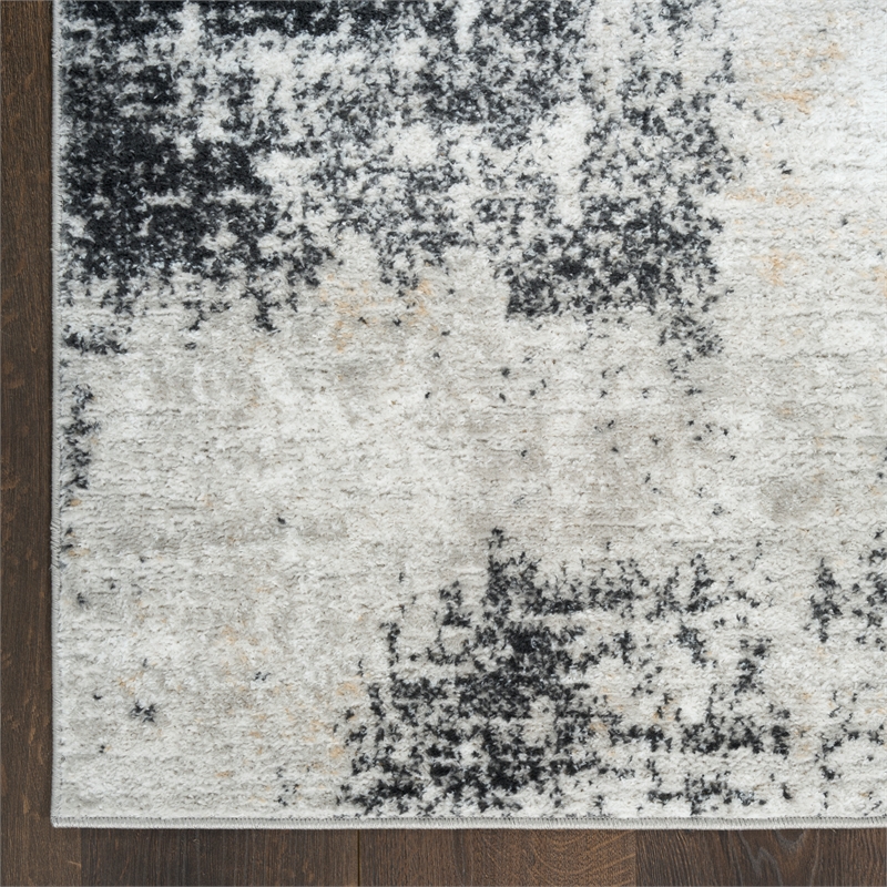 Nourison Home Dekor 8' x 10' Polyester Grey Charcoal Area Rug