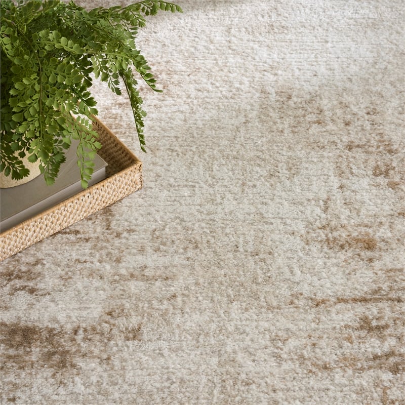 Nourison Home Dekor 8' x 10' Polyester Ivory Taupe Area Rug