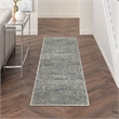 Nourison Home Concerto 10' Runner Fabric Dark Grey Area Rug