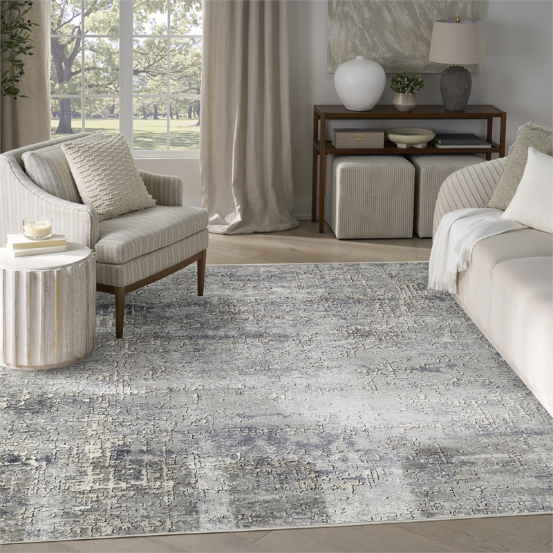 Nourison Home Concerto 8' x 10' Fabric Dark Grey Area Rug