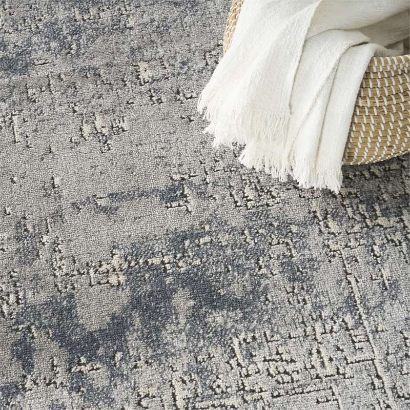 Nourison Home Concerto 8' x 10' Fabric Dark Grey Area Rug