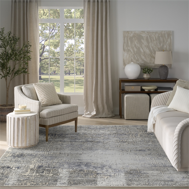 Nourison Home Concerto 8' x 10' Fabric Dark Grey Area Rug