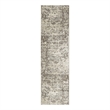 Nourison Home Concerto 8' Runner Fabric Ivory Beige Area Rug