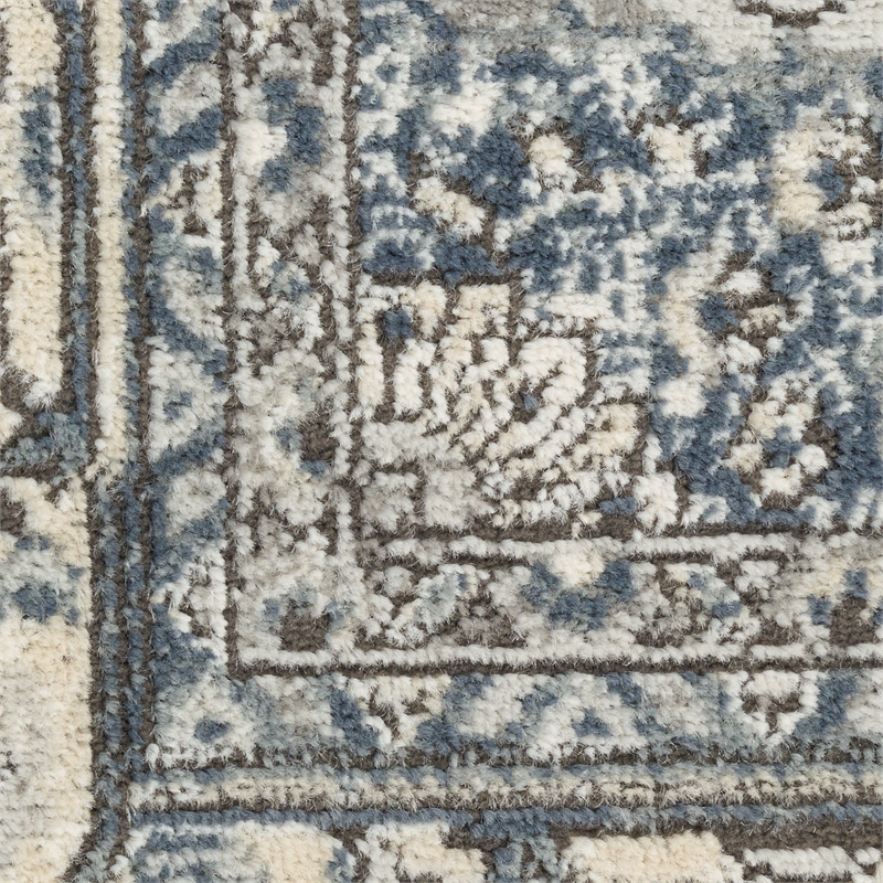 Nourison Home Concerto 4' x 6' Fabric Ivory Navy Area Rug