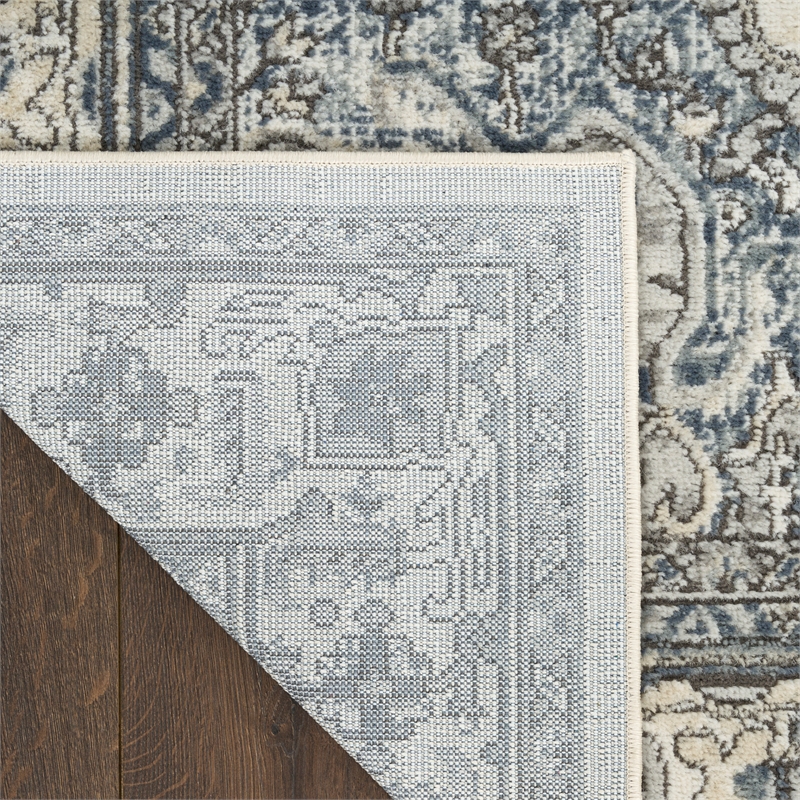 Nourison Home Concerto 4' x 6' Fabric Ivory Navy Area Rug