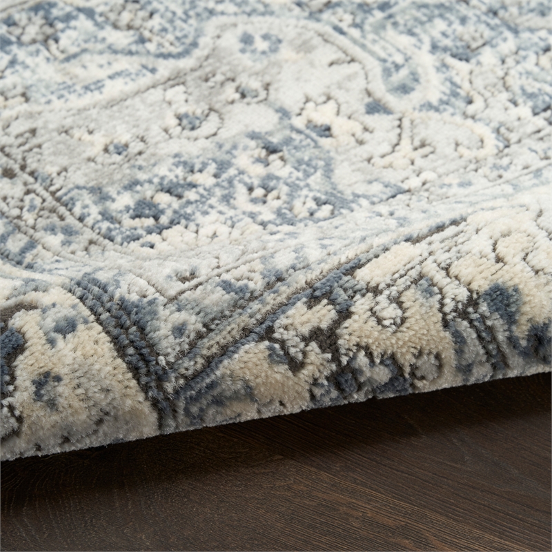 Nourison Home Concerto 4' x 6' Fabric Ivory Navy Area Rug