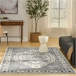Nourison Home Concerto 4' x 6' Fabric Ivory Navy Area Rug