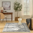 Nourison Home Concerto 4' x 6' Fabric Ivory Navy Area Rug