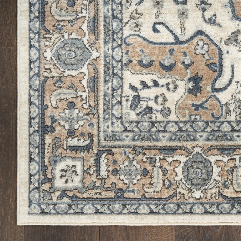 Nourison Home Concerto 2' x 4' Fabric Ivory Taupe Area Rug