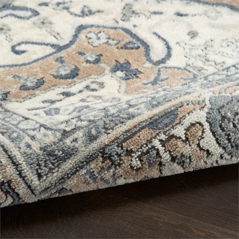 Nourison Home Concerto 2' x 4' Fabric Ivory Taupe Area Rug