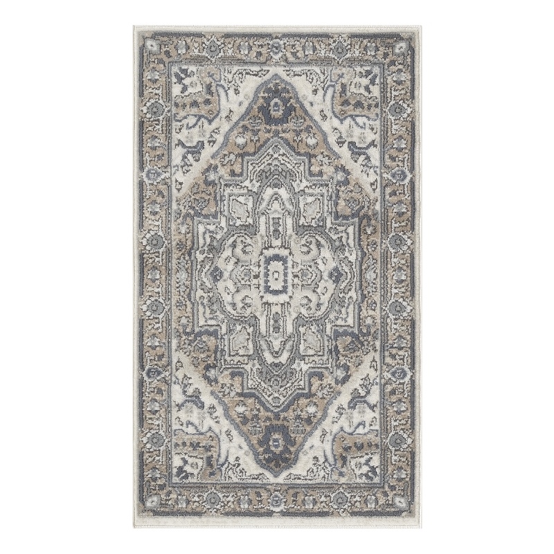 Nourison Home Concerto 2' x 4' Fabric Ivory Taupe Area Rug