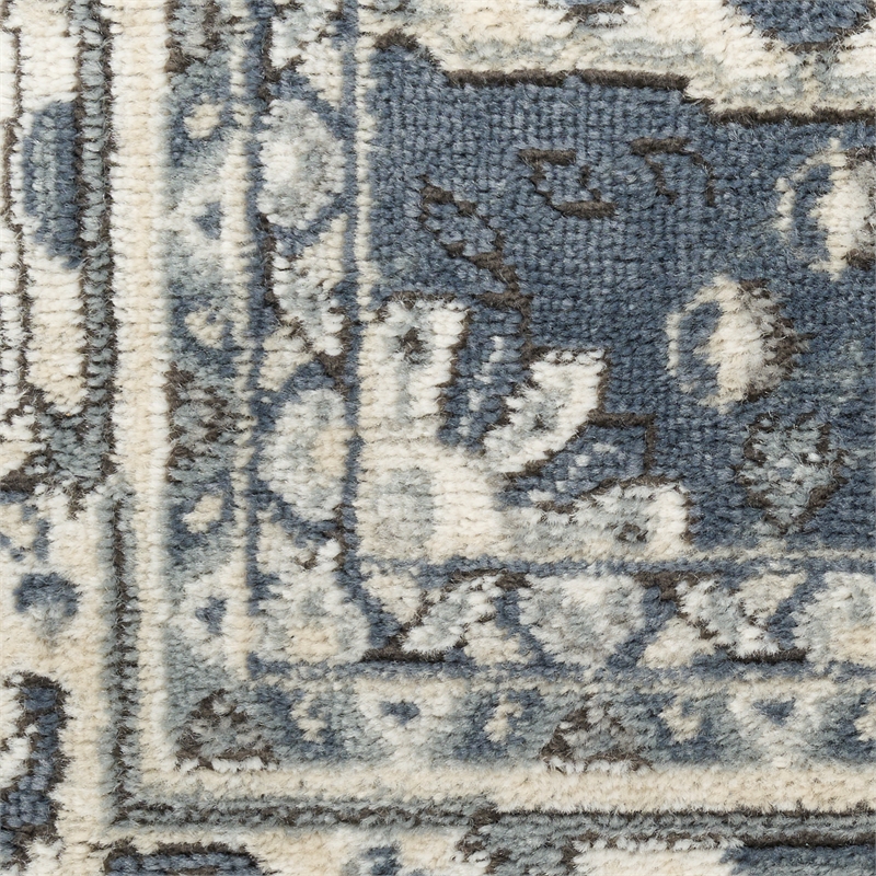 Nourison Home Concerto 2' x 4' Fabric Navy Ivory Area Rug