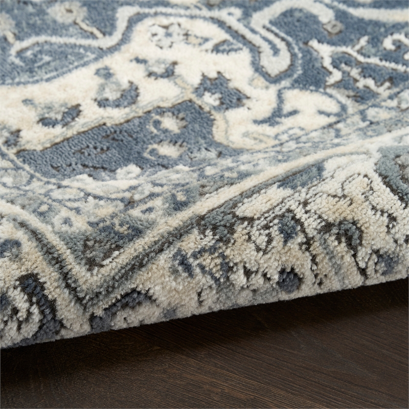 Nourison Home Concerto 2' x 4' Fabric Navy Ivory Area Rug