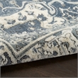 Nourison Home Concerto 2' x 4' Fabric Navy Ivory Area Rug