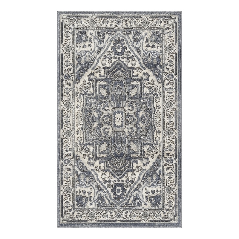 Nourison Home Concerto 2' x 4' Fabric Navy Ivory Area Rug