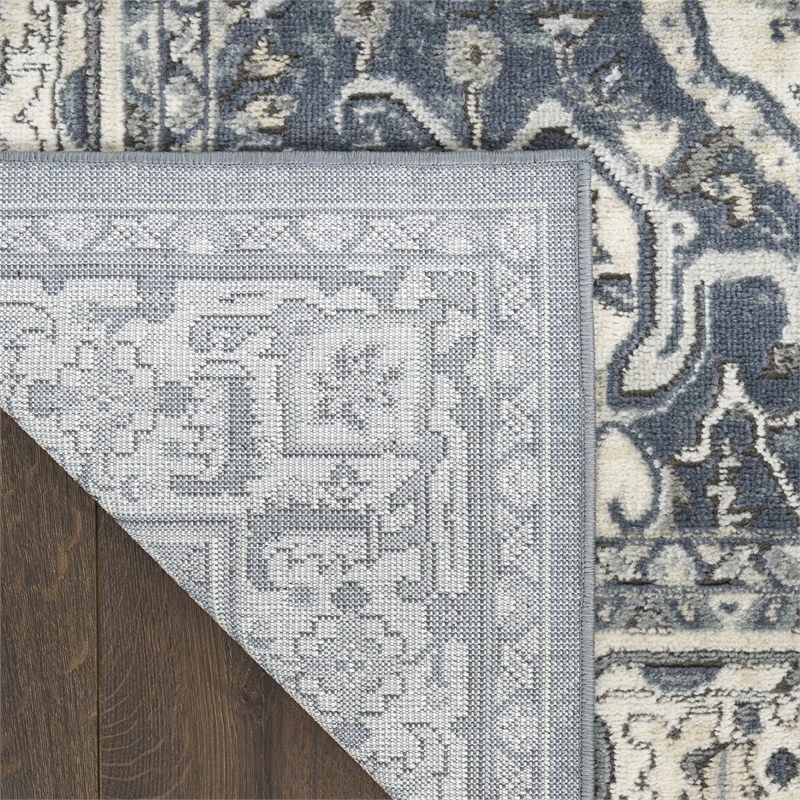 Nourison Home Concerto 8' x 10' Fabric Navy Ivory Area Rug