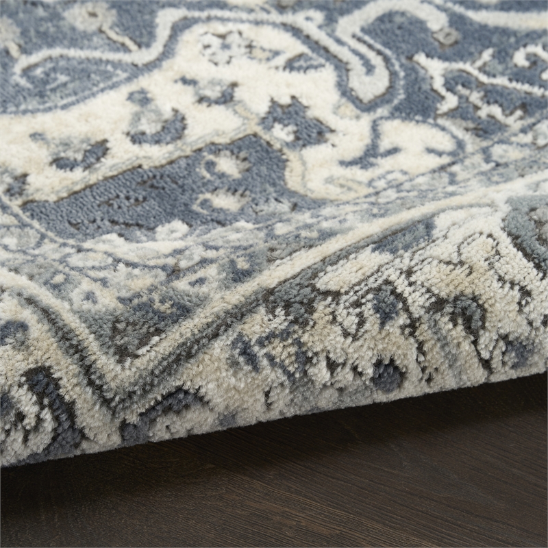 Nourison Home Concerto 8' x 10' Fabric Navy Ivory Area Rug