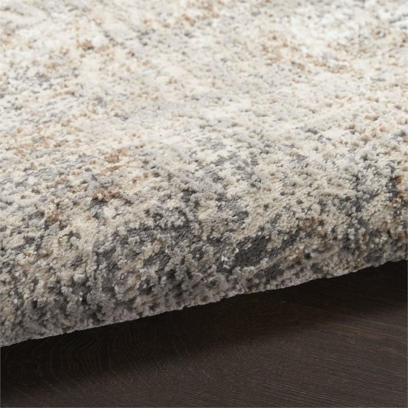 Nourison Home Eco-Friendly 10' x 14' Polyester Beige Grey Area Rug