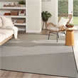 Nourison Home Courtyard 8' x 10' Fabric Black White Area Rug