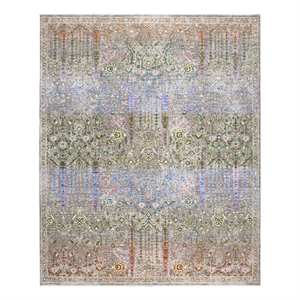 Nourison Quaint Harmony 7'10&quot x 9'10&quot Blue Multicolor Bohemian Indoor Rug